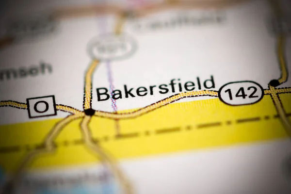 Bakersfield Missouri Abd Coğrafya Haritasında — Stok fotoğraf