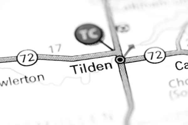 ティルデン テキサスだ 地図上のアメリカ — ストック写真