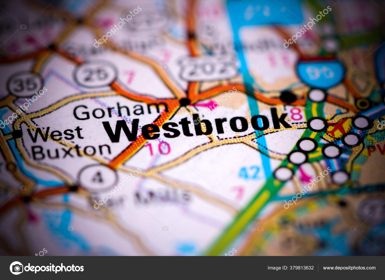 Westbrook Maine Usa Map Stock Photo by ©aliceinwonderland2020 379813632