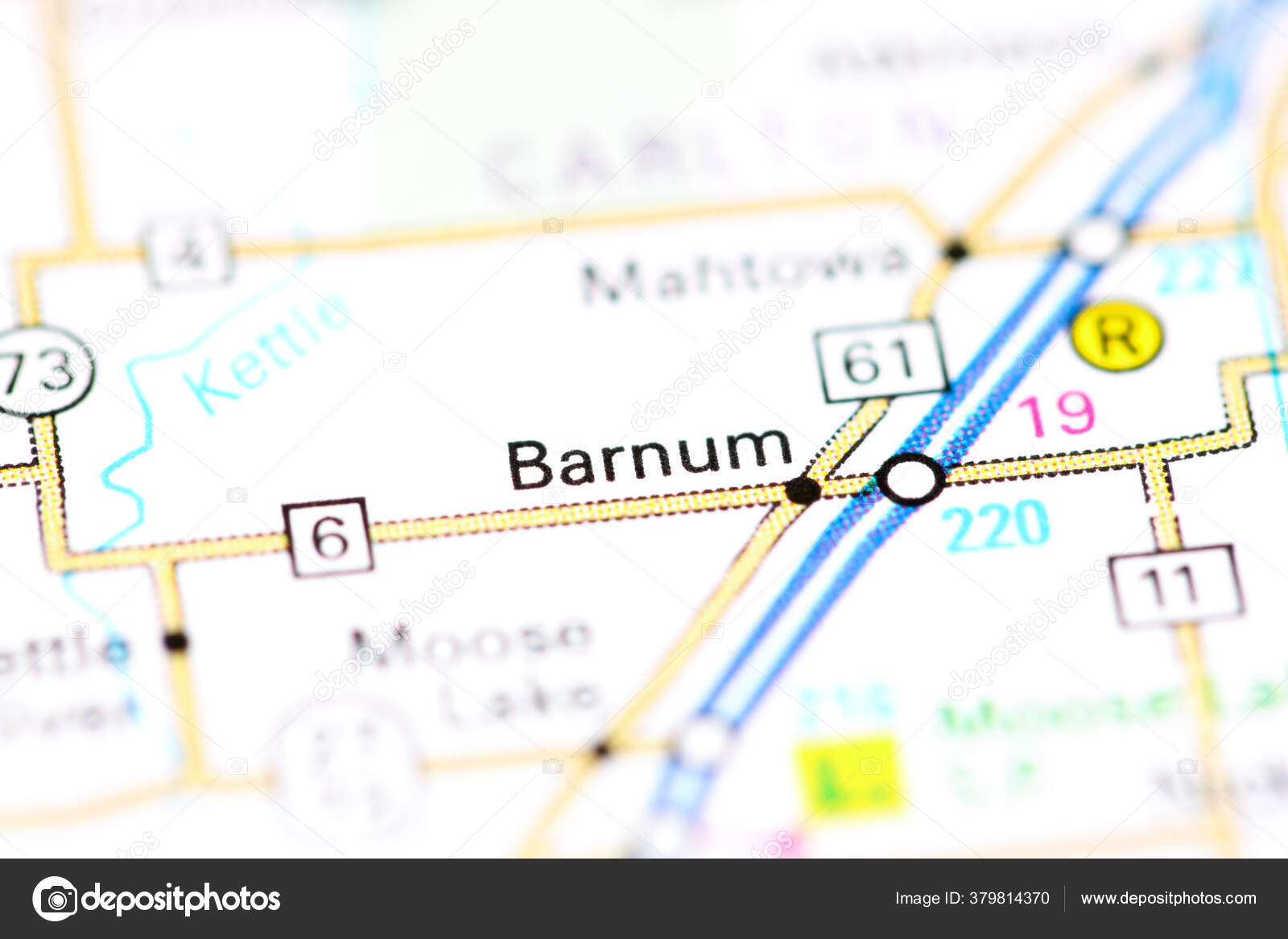 Barnum Minnesota Usa Map ⬇ Stock Photo, Image by © aliceinwonderland2020 379814370