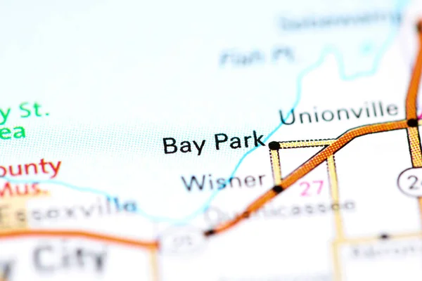 Bay Park Michigan Eeuu Mapa — Foto de Stock