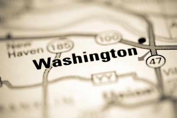 Washington Missouri Abd Coğrafya Haritasında — Stok fotoğraf