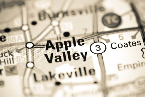Apple Valley. Minnesota. USA on a map