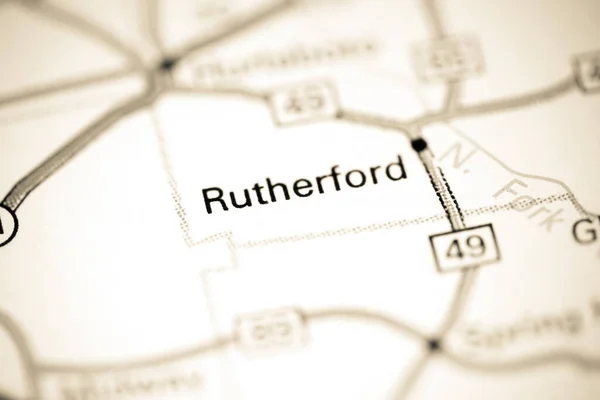 Rutherford Alabama États Unis Sur Une Carte — Photo