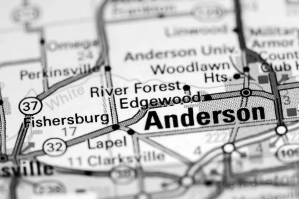 Edgewood Indiana Stati Uniti Una Mappa — Foto Stock