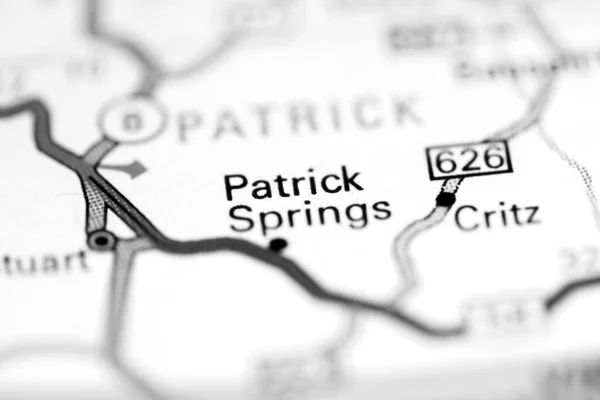 Patrick Springs Virginia Usa Geography Map — Stock Photo, Image