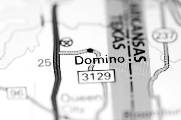 Domino Texas Stati Uniti Una Mappa — Foto Stock