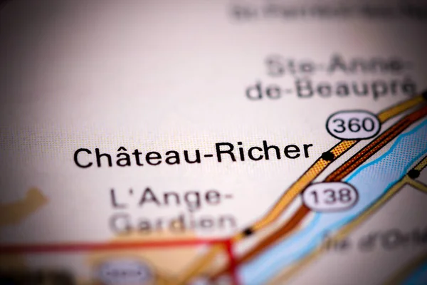 Chateau Richer Canada Map — Stock Photo, Image