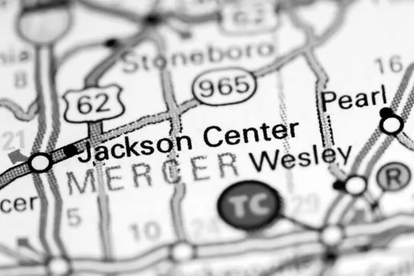 Jackson Center Pennsylvania Stati Uniti Una Mappa — Foto Stock