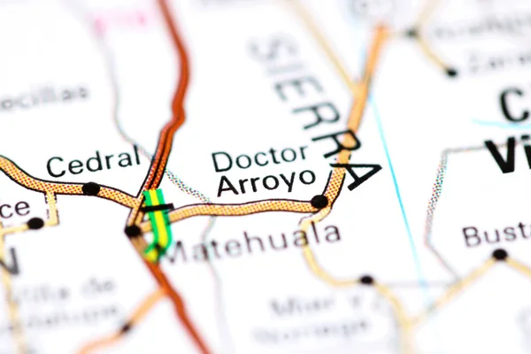 Doutor Arroyo México Sobre Mapa — Fotografia de Stock