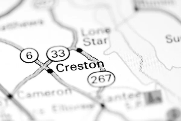 クレストンだ オーガスタ 地図上のアメリカ — ストック写真