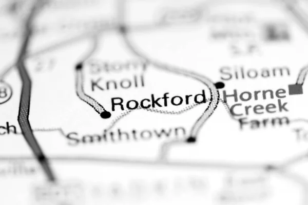 Rockford Carolina Norte Eua Sobre Mapa Geografia — Fotografia de Stock