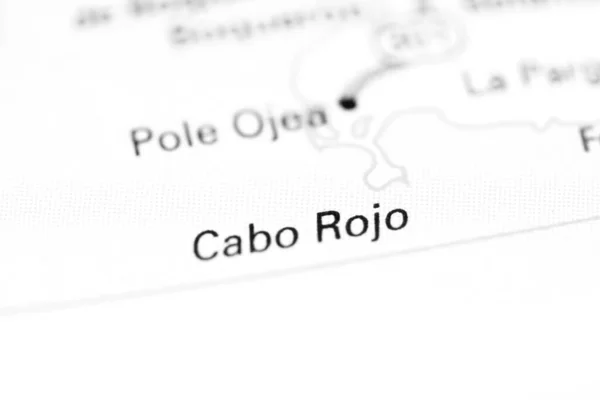 Cabo Rojo Porto Rico Sobre Mapa — Fotografia de Stock
