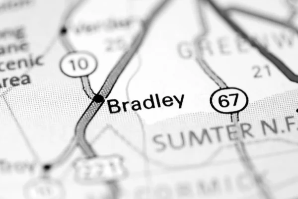 Bradley Augusta Stati Uniti Una Mappa — Foto Stock