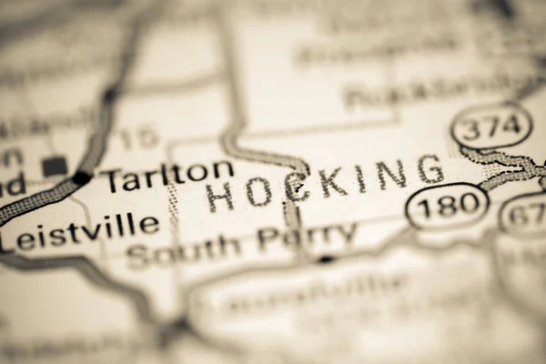 Harisnya Ohióban Usa Egy Földrajzi Térképen — Stock Fotó