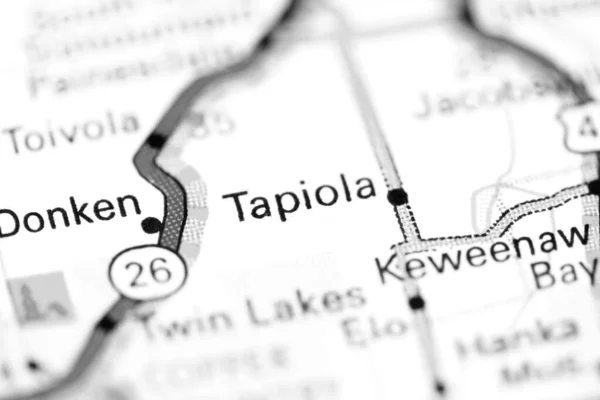 Tapiola Michigan Eeuu Mapa — Foto de Stock