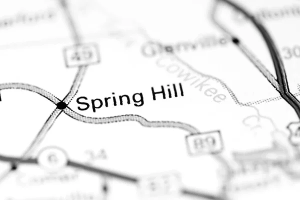 Spring Hill Alabama Eeuu Mapa — Foto de Stock