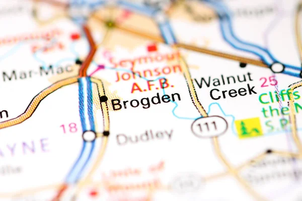 Brogden Severní Karolína Usa Mapě — Stock fotografie