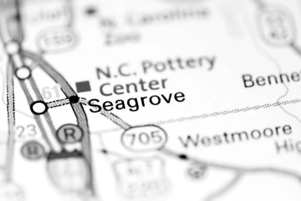 Seagrove Carolina Del Nord Stati Uniti Una Mappa — Foto Stock