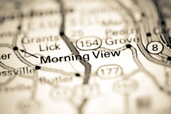 朝の景色 ケンタッキー州 地理地図上のアメリカ — ストック写真