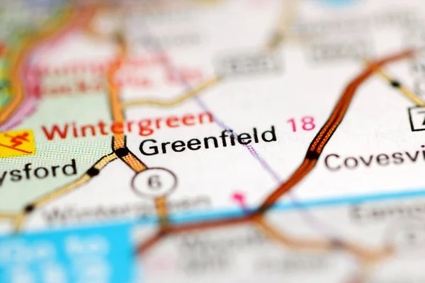 Greenfield Virginia Eeuu Mapa Geográfico — Foto de Stock