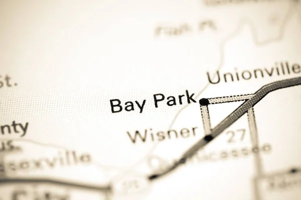 Bay Park Michigan Eeuu Mapa — Foto de Stock