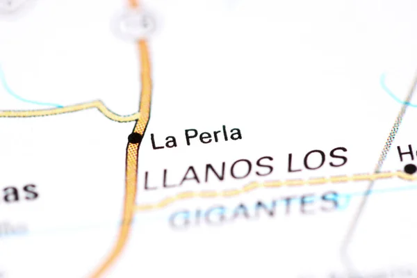 Perla México Sobre Mapa — Fotografia de Stock