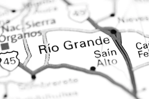 Río Grande México Mapa — Foto de Stock