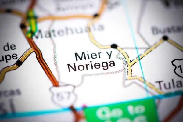 Mier Noriega México Mapa — Foto de Stock