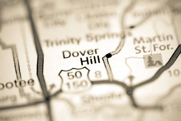 ドーバー インディアナ州 地理地図上のアメリカ — ストック写真
