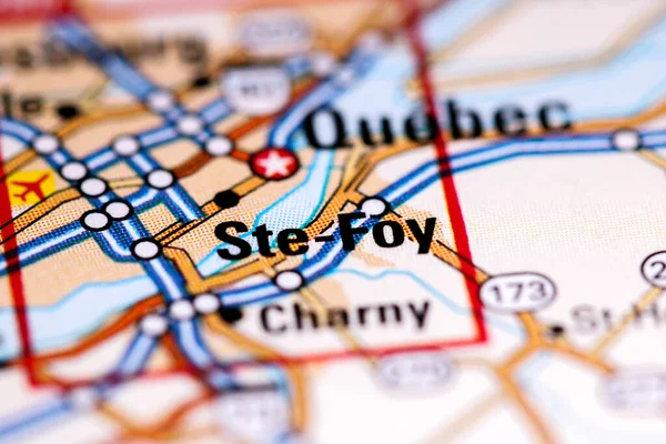 Ste. Foy. Canada on a map