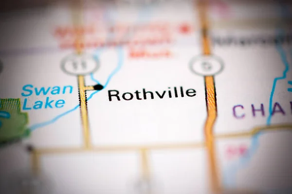 Rothville Missouri Abd Coğrafya Haritasında — Stok fotoğraf