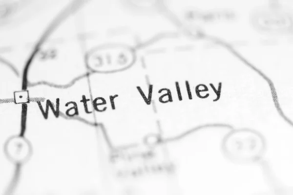 Water Valley Mississippi Eeuu Mapa Geográfico —  Fotos de Stock