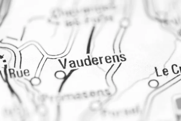 スイスの地理地図上のヴォーデランス人 — ストック写真