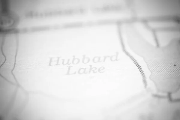 Lago Hubbard Michigan Eeuu Mapa Geográfico — Foto de Stock