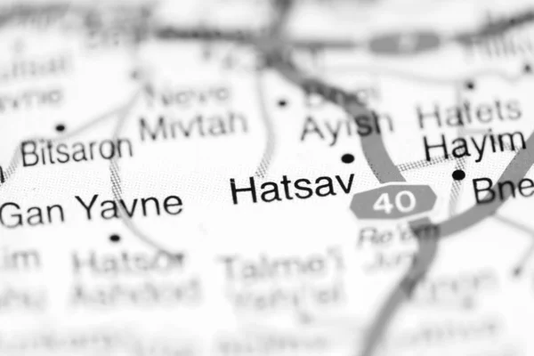 Hatsav Mapa Geográfico Israel — Foto de Stock
