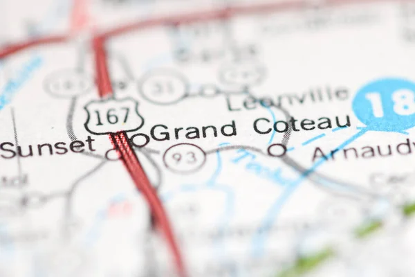 Gran Couteau Luisiana Eeuu Mapa Geográfico —  Fotos de Stock
