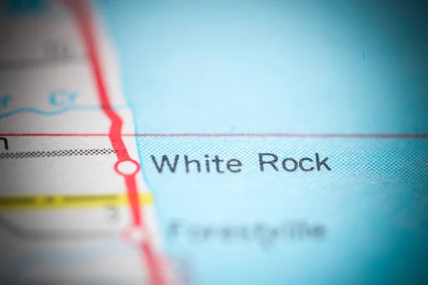 White Rock Michigan Eeuu Mapa Geográfico —  Fotos de Stock