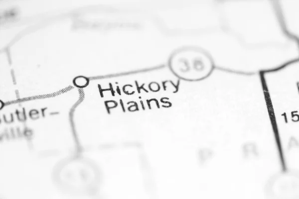 Hickory Plains Arkansas Eua Sobre Mapa Geografia — Fotografia de Stock
