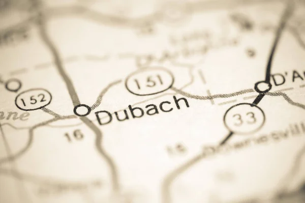 Dubach Louisiana Usa Geography Map — Stock Photo, Image