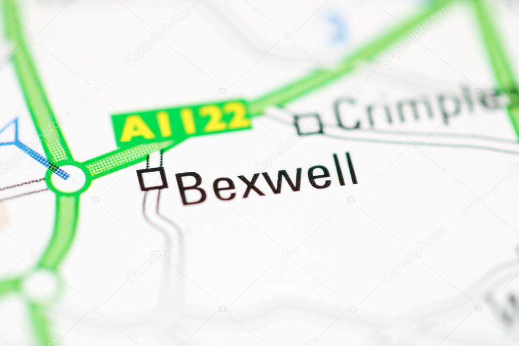 Bexwell on a geographical map of UK