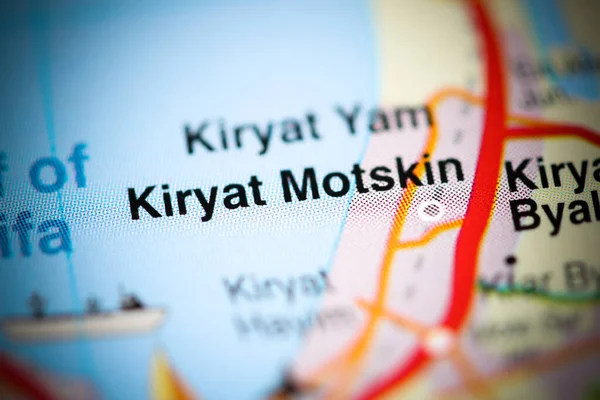 Kiryat Motskin Mapa Geográfico Israel — Foto de Stock