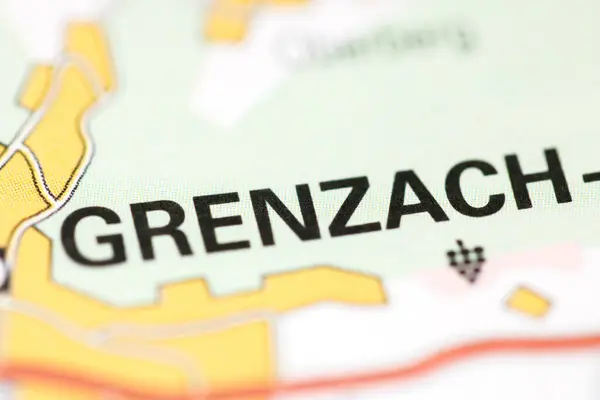 Grenzach Mapa Geográfico Suiza — Foto de Stock