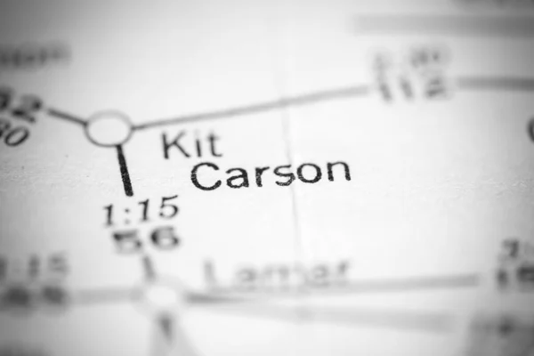 Kit Carson Estados Unidos América Mapa Geográfico — Fotografia de Stock