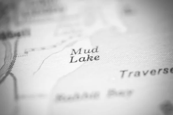 Mud Lake Michigan Eeuu Mapa Geográfico — Foto de Stock