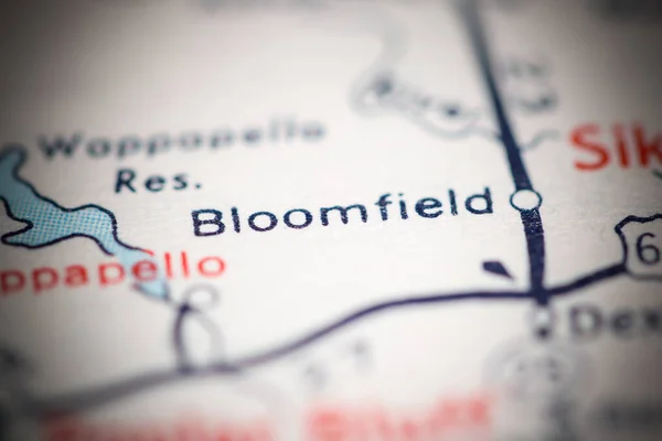 Bloomfield Missouri Stati Uniti Una Mappa Geografica — Foto Stock