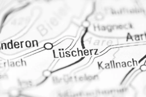 Luschertz on a geographical map of Switzerland