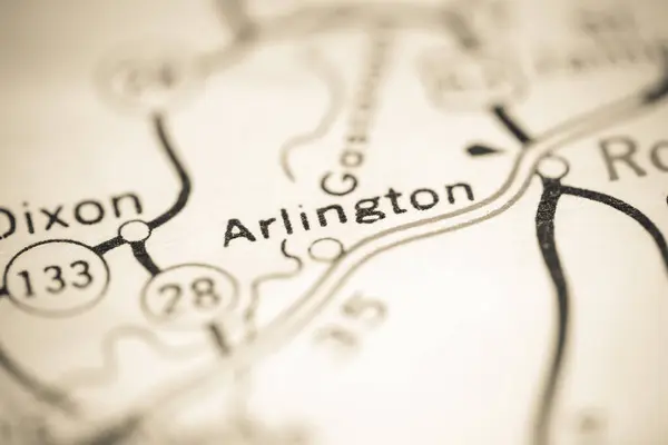 Arlington Missouri Stati Uniti Una Mappa Geografica — Foto Stock