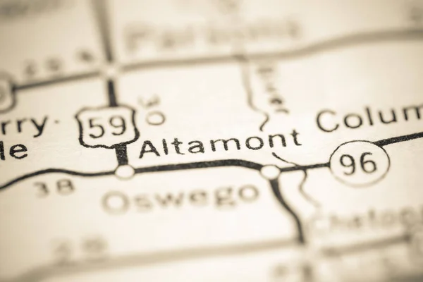 Altamont Kansas Stany Zjednoczone Mapie Geograficznej — Zdjęcie stockowe