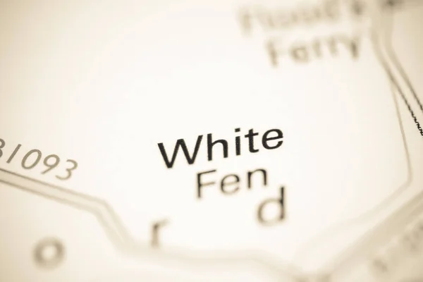 White Fen Mapa Geográfico Del Reino Unido —  Fotos de Stock